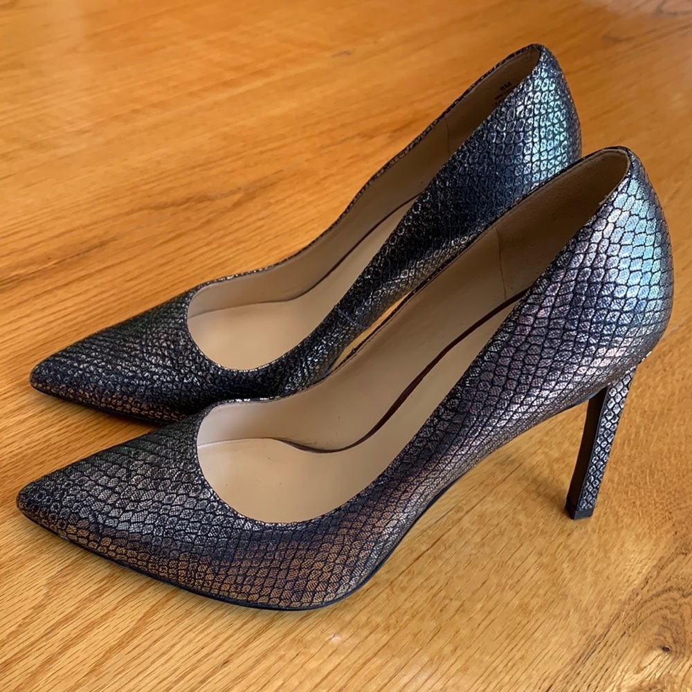 Nine West Metallic Snake Print High Heels / Pump